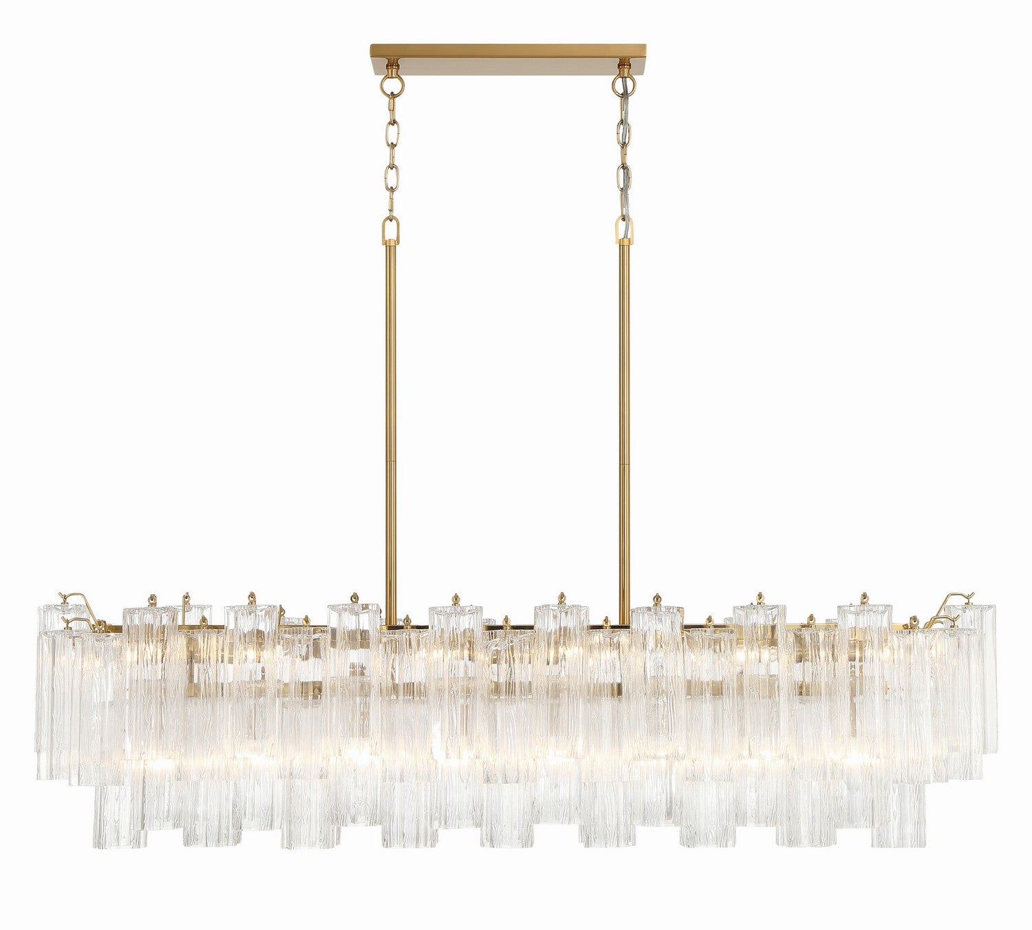 Crystorama - ADD-317-AG-CL - 14 Light Chandelier - Addis - Aged Brass