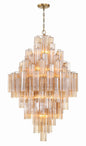 Crystorama - ADD-319-AG-AM - 20 Light Chandelier - Addis - Aged Brass