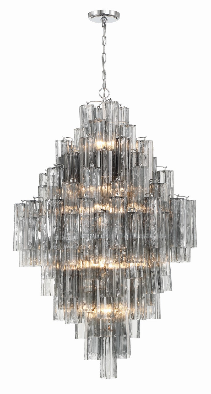 Crystorama - ADD-319-CH-SM - 20 Light Chandelier - Addis - Polished Chrome