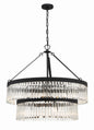 Crystorama - EMO-5408-BF - Nine Light Chandelier - Emory - Black Forged