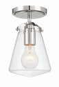 Crystorama - VSS-7002-PN_CEILING - One Light Semi Flush Mount - Voss - Polished Nickel