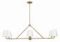 Crystorama - XAV-B9306-VG-WH - Six Light Chandelier - Xavier - Vibrant Gold / White