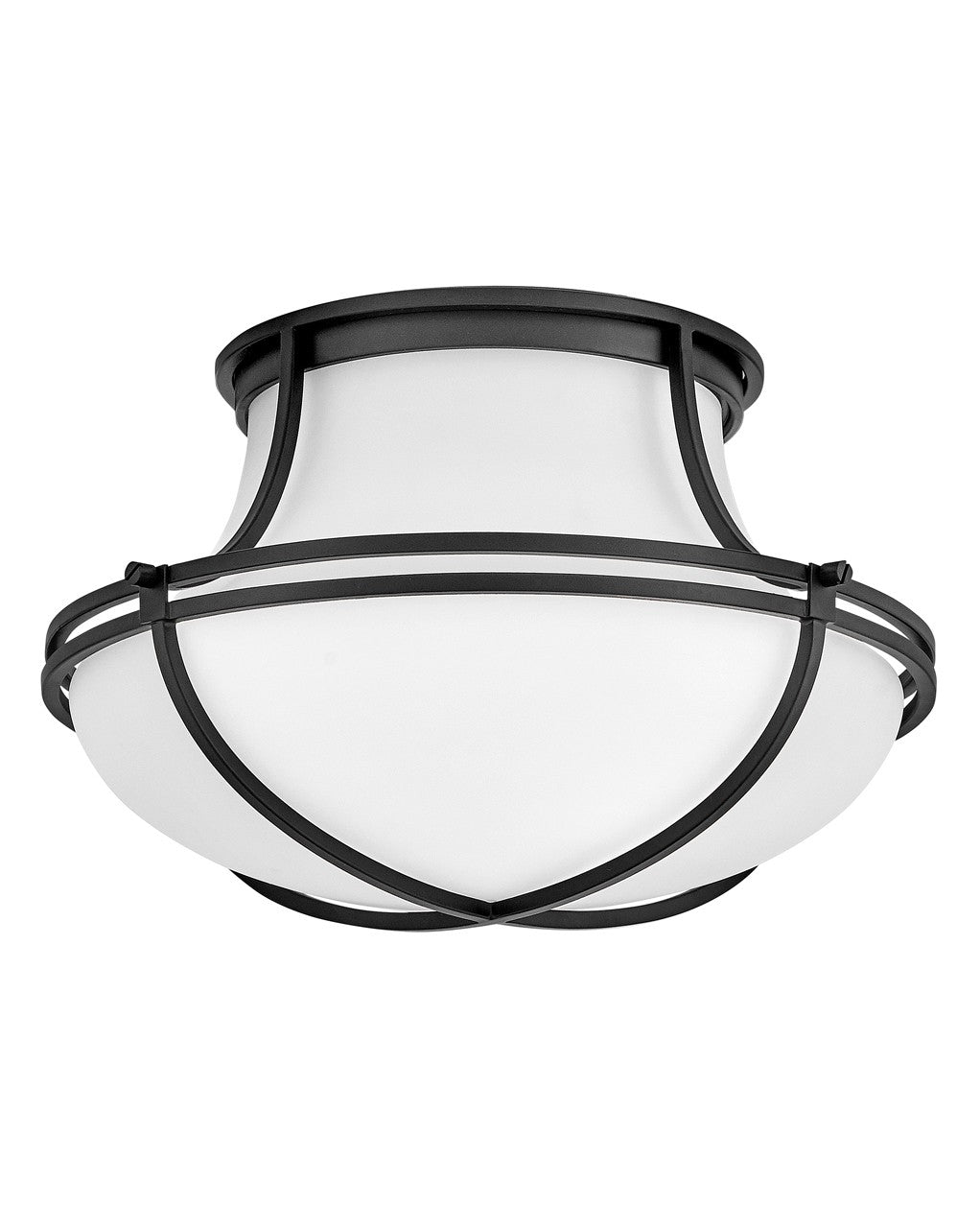 Hinkley - 44491BK - LED Flush Mount - Saddler - Black