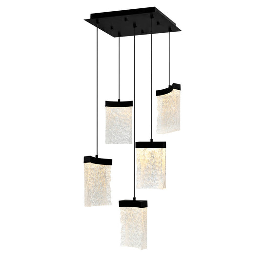 CWI Lighting - 1587P12-5-101 - LED Mini Pendant - Lava - Black