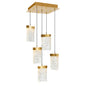 CWI Lighting - 1587P12-5-624 - LED Mini Pendant - Lava - Brass