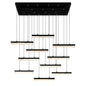 CWI Lighting - 1588P48-10-101 - LED Chandelier - Stagger - Black