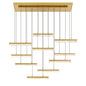 CWI Lighting - 1588P48-10-624 - LED Chandelier - Stagger - Brass