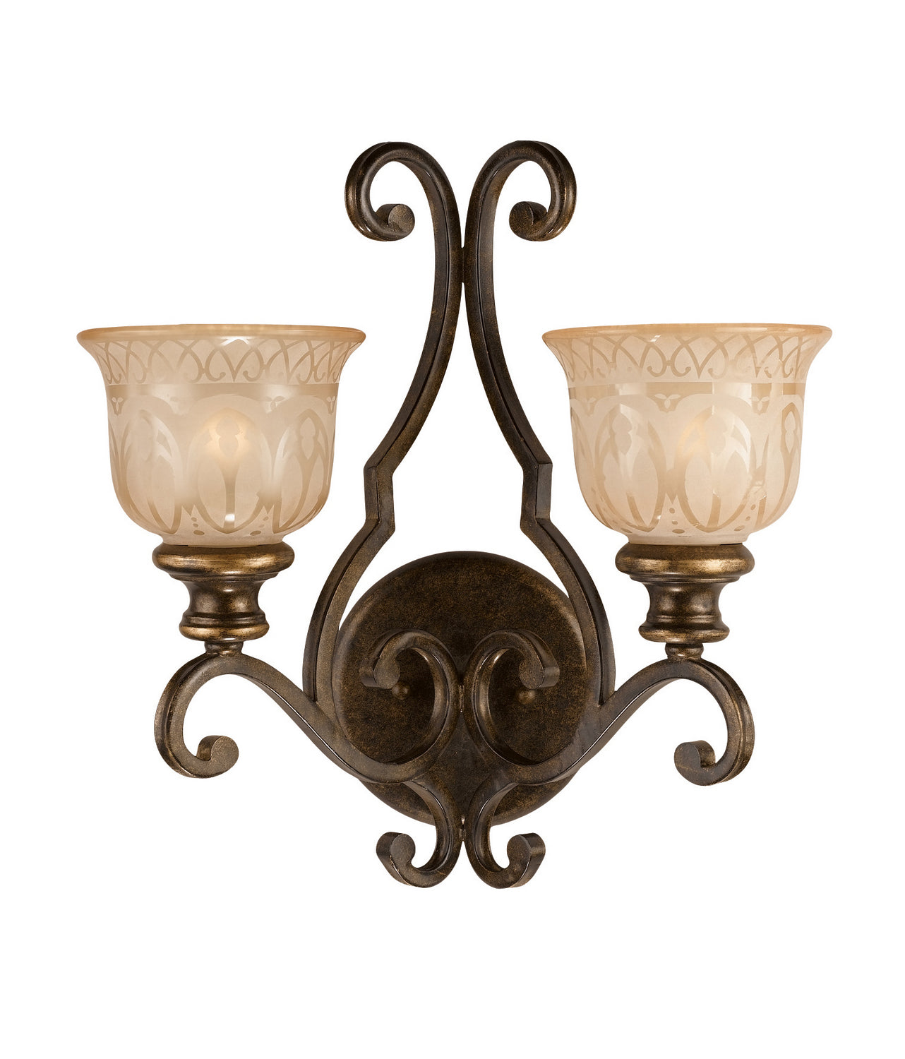 Crystorama - 7402-BU - Two Light Wall Sconce - Norwalk - Bronze Umber