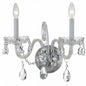 Crystorama - 1032-CH-CL-MWP - Two Light Wall Sconce - Traditional Crystal - Polished Chrome