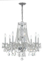 Crystorama - 1138-CH-CL-MWP - Eight Light Chandelier - Traditional Crystal - Polished Chrome