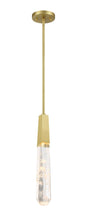 George Kovacs - P1283-859-L - LED Mini Pendant - Drifting Droplets - Brushed Brass