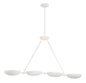 George Kovacs - P1318-792 - Four Light Island Pendant - Undertas - Piastra White