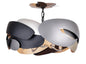 George Kovacs - P1333-780 - Four Light Semi Flush Mount - Metalo Misto - Coal With Atlas And Midnight S