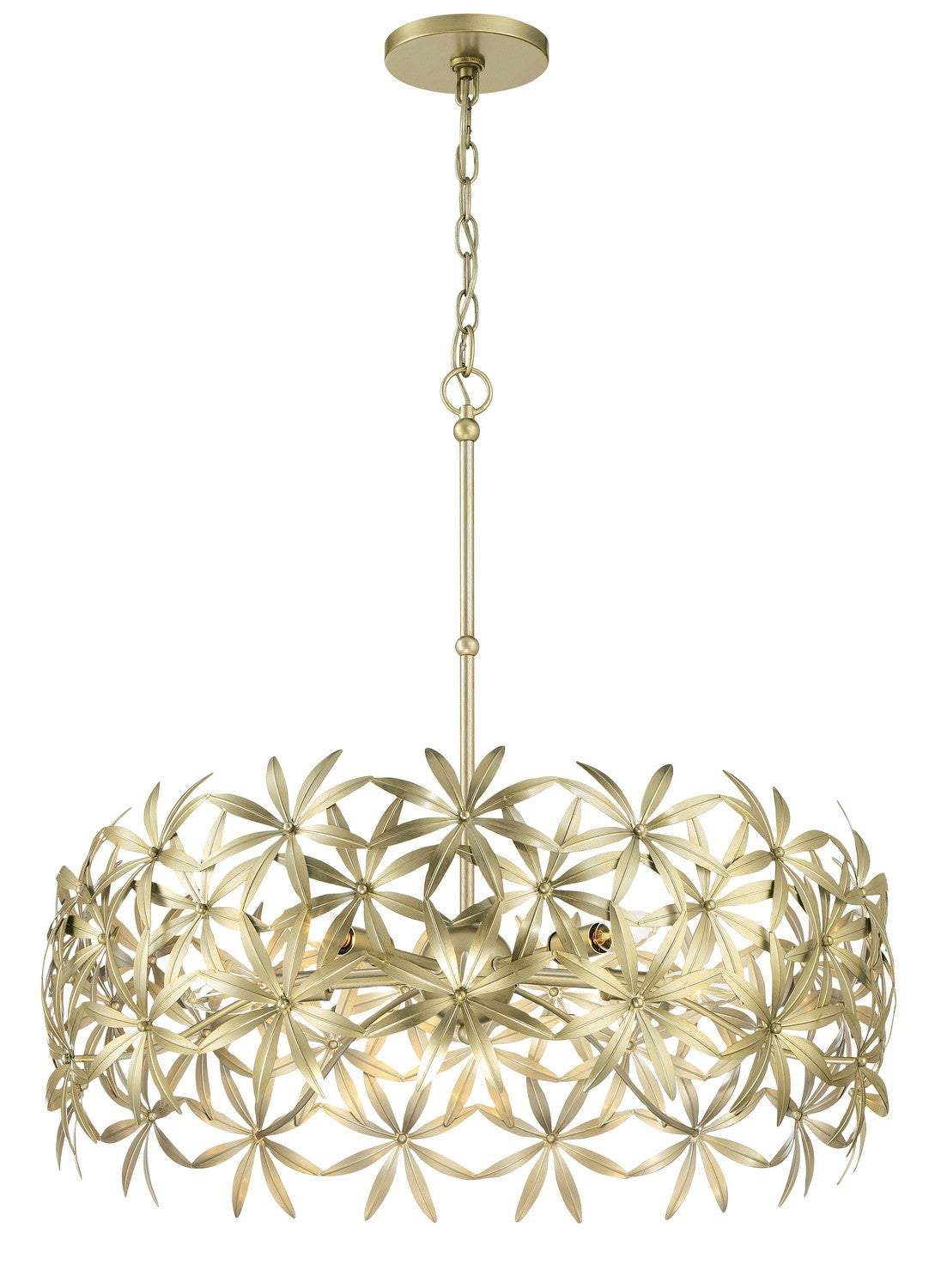 Minka-Lavery - 2145-735 - Five Light Pendant - Flower Child - Ambry Gold