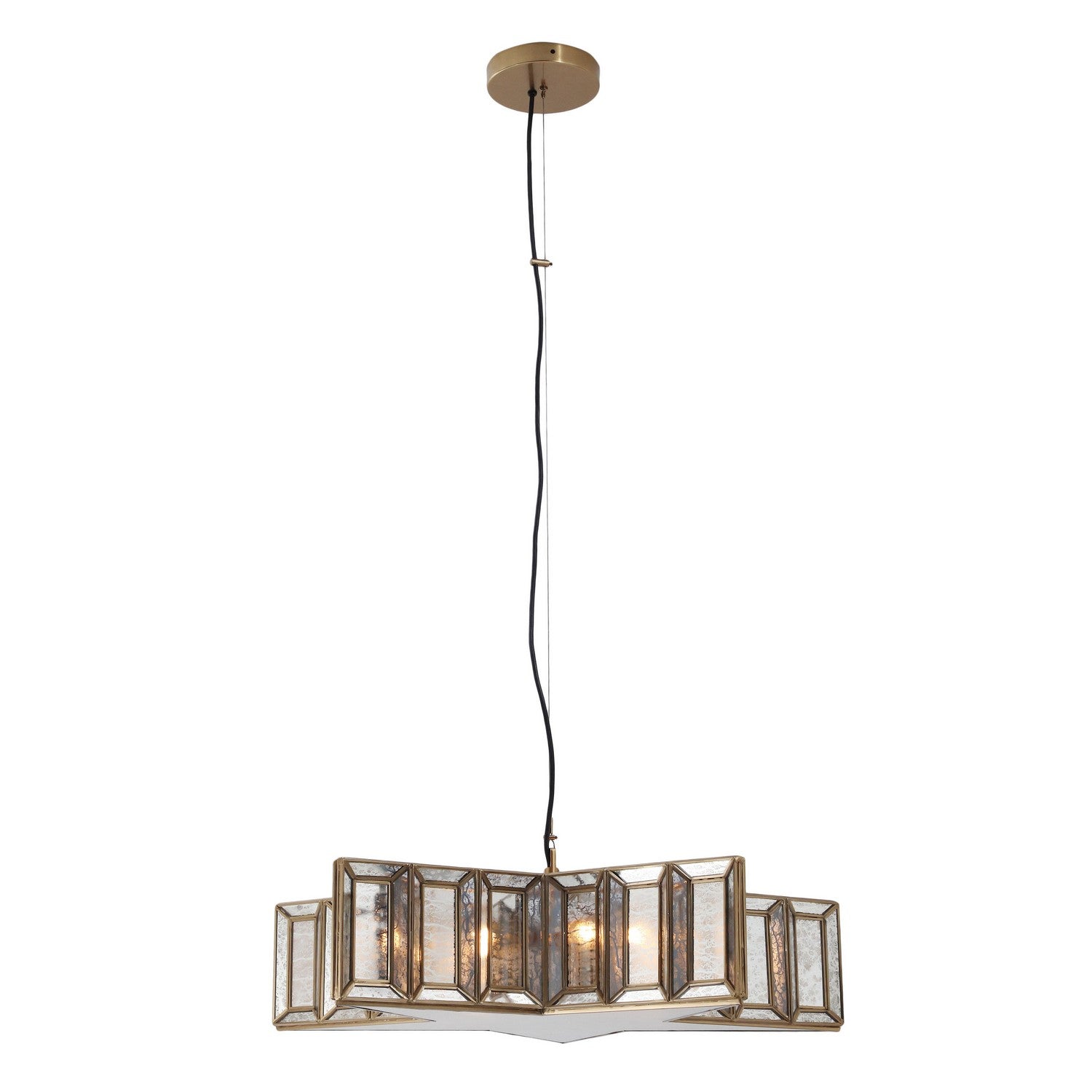 Minka-Lavery - 2192-863 - Five Light Pendant - Luce Stellare - Brass Antq