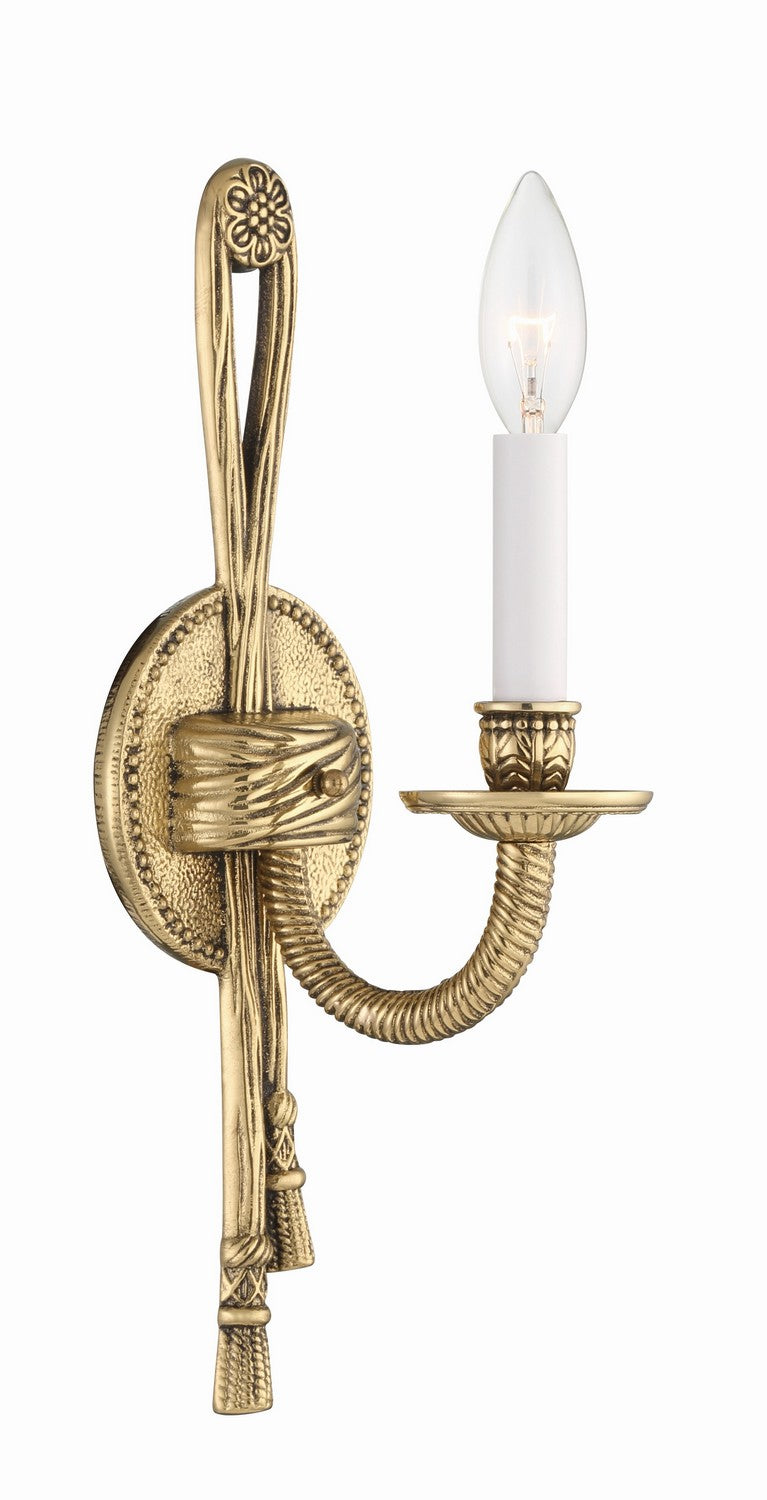 Crystorama - 651-OB - One Light Wall Sconce - Cast Brass Wall Mount - Olde Brass