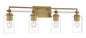 Minka-Lavery - 2644-575 - Four Light Bath Vanity - Binsly - Antique Noble Brass