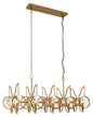 Minka-Lavery - 3817-863 - Ten Light Island Pendant - Into Focus - Brass Antq