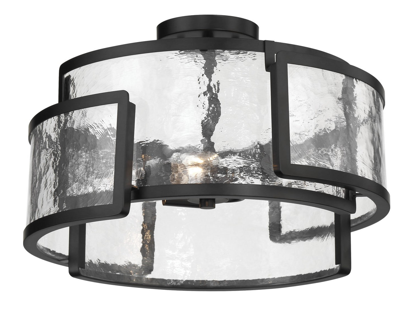 Minka-Lavery - 5265-66A - Three Light Semi Flush Mount - Bella Collina - Coal