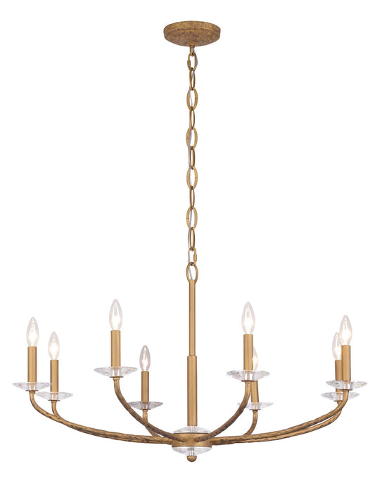 Minka-Lavery - 5287-788 - Eight Light Chandelier - Atella - Ashen Gold