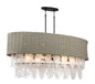 Minka-Lavery - 5298-66A - 12 Light Island Pendant - Breakers Isle - Coal