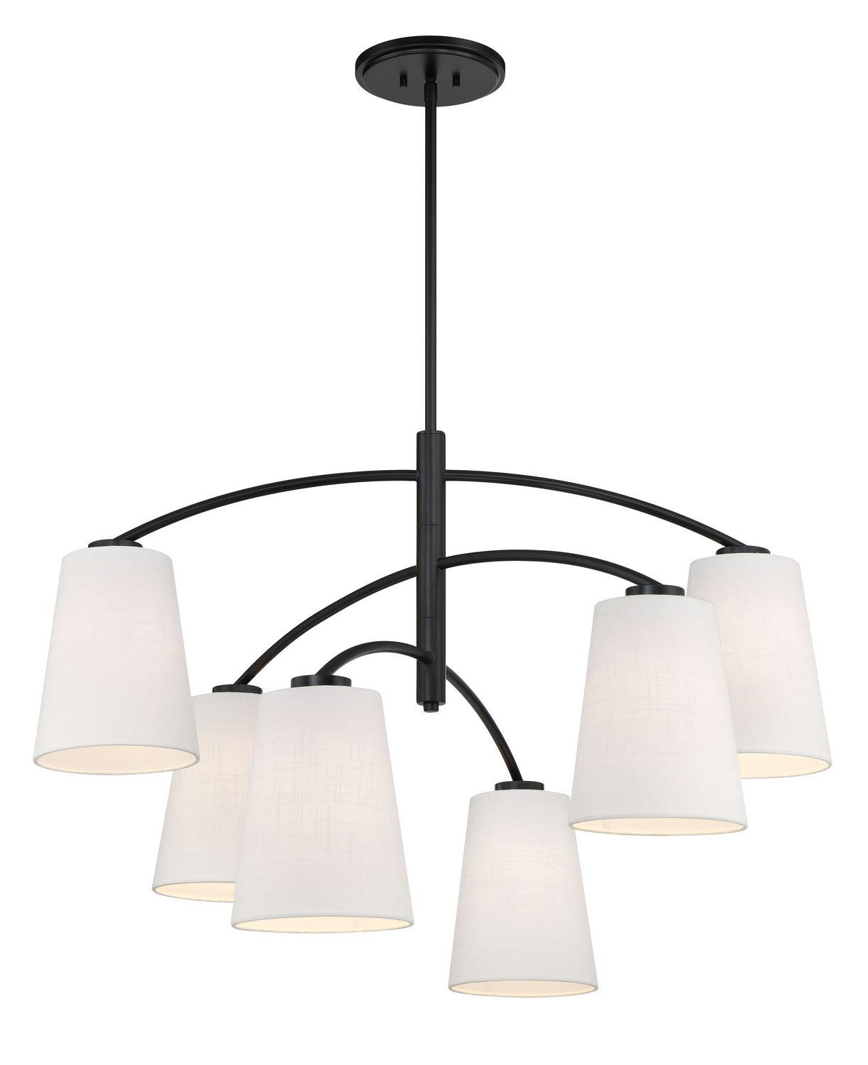 Minka-Lavery - 5397-66A - Six Light Chandelier - Headington - Coal