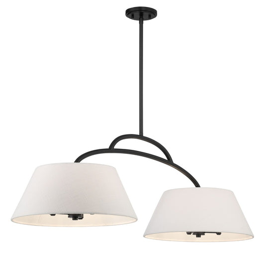 Minka-Lavery - 5398-66A - Six Light Island Pendant - Headington - Coal