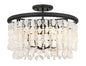 Minka-Lavery - 6703-66 - Four Light Semi Flush Mount - Shimmering Elegance - Sand Coal