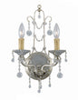 Crystorama - 4612-SL - Two Light Wall Sconce - Paris Market - Silver Leaf