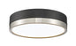 Z-Lite - 1006F12-MB-BN-LED - LED Flush Mount - Algar - Matte Black / Brushed Nickel