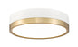 Z-Lite - 1006F12-MW-MGLD-LED - LED Flush Mount - Algar - Matte White / Modern Gold