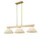 Z-Lite - 152MGLD-AGM14 - Three Light Billiard - Cobalt - Modern Gold