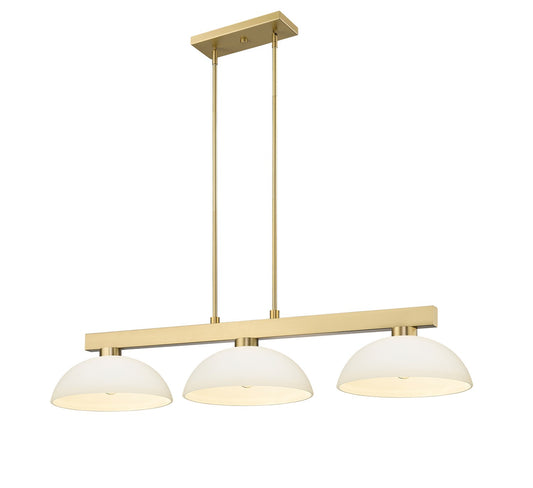 Z-Lite - 152MGLD-DMO14 - Three Light Billiard - Cobalt - Modern Gold