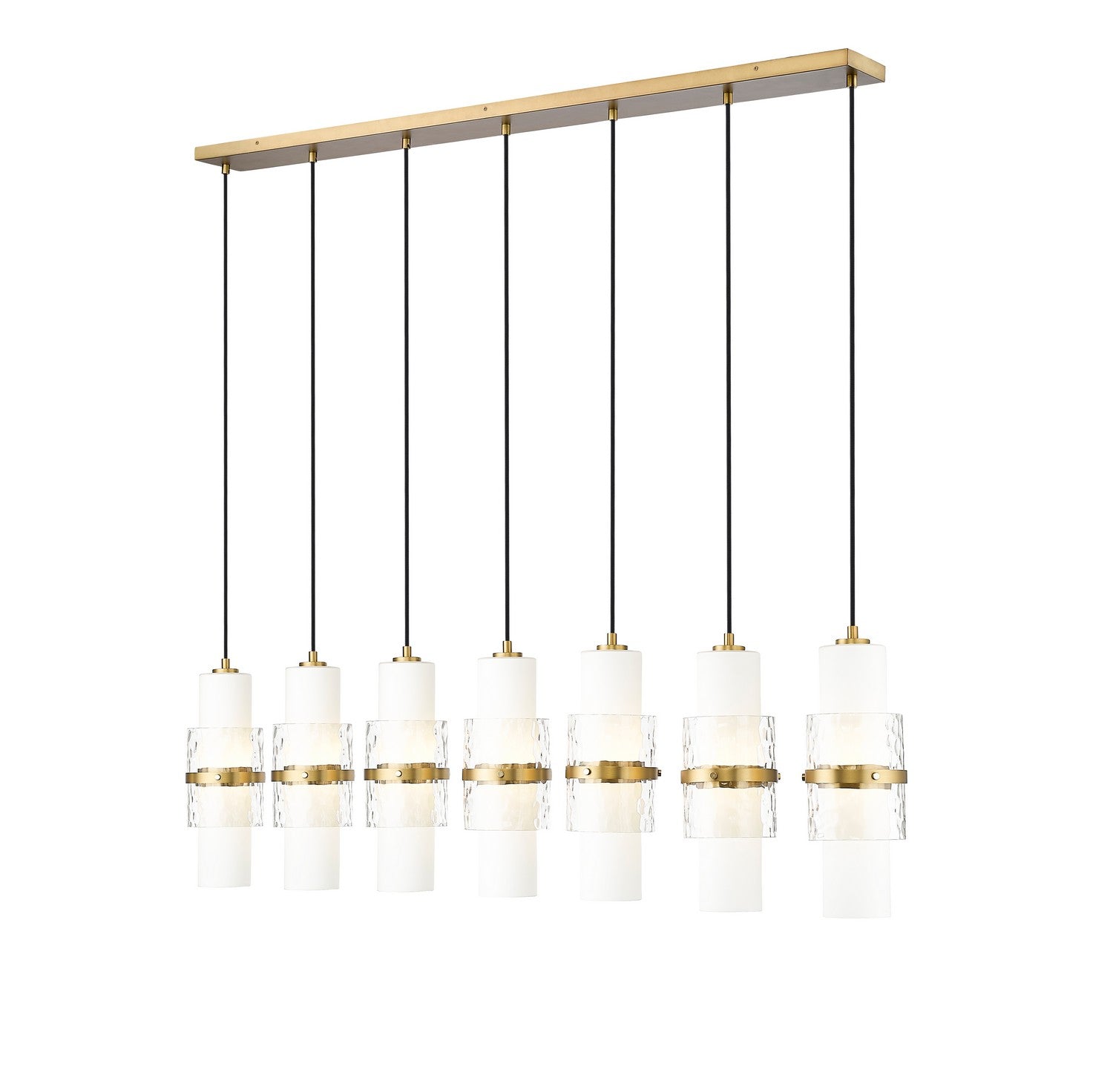 Z-Lite - 1946P-7L-MGLD - Seven Light Linear Chandelier - Cayden - Modern Gold