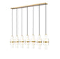 Z-Lite - 1946P-7L-MGLD - Seven Light Linear Chandelier - Cayden - Modern Gold