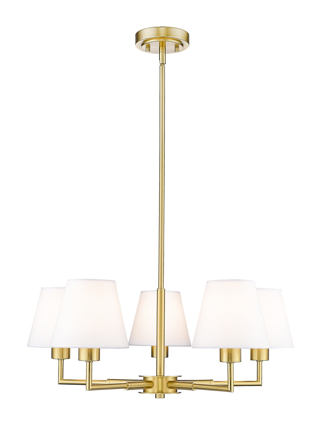 Z-Lite - 744-26R-LG - Five Light Chandelier - Leila - Luxe Gold