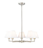 Z-Lite - 744-34R-BN - Five Light Chandelier - Leila - Brushed Nickel