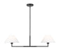 Z-Lite - 744-42L-MB - Two Light Chandelier - Leila - Matte Black