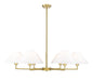 Z-Lite - 744-44R-LG - Six Light Chandelier - Leila - Luxe Gold