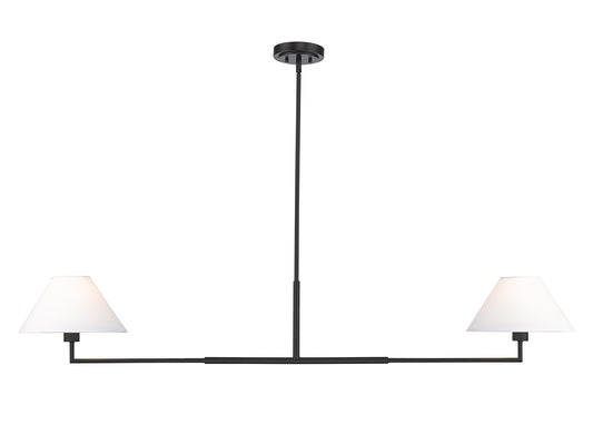 Z-Lite - 744-62L-MB - Two Light Chandelier - Leila - Matte Black