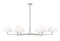 Z-Lite - 744-63R-BN - Six Light Chandelier - Leila - Brushed Nickel