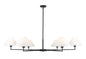 Z-Lite - 744-63R-MB - Six Light Chandelier - Leila - Matte Black