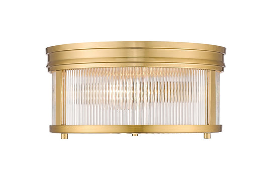 Z-Lite - 7504FR13-MGLD - Two Light Flush Mount - Carnaby - Modern Gold