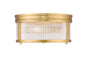 Z-Lite - 7504FR13-MGLD - Two Light Flush Mount - Carnaby - Modern Gold