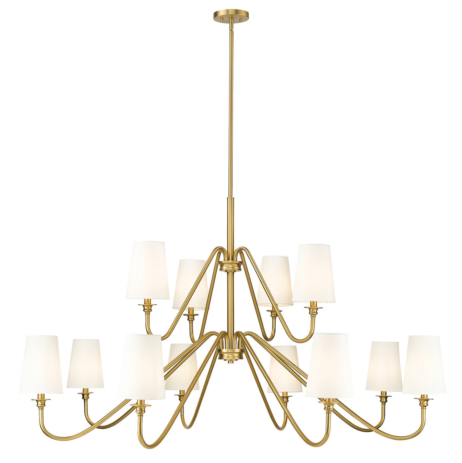 Z-Lite - 7509-12-60MGLD - 12 Light Chandelier - Gianna - Modern Gold