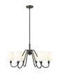 Z-Lite - 7509-6-32MB - Six Light Chandelier - Gianna - Matte Black