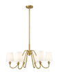 Z-Lite - 7509-6-32MGLD - Six Light Chandelier - Gianna - Modern Gold