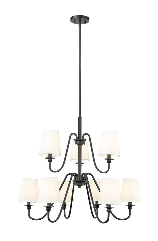 Z-Lite - 7509-9-32MB - Nine Light Chandelier - Gianna - Matte Black