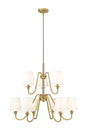 Z-Lite - 7509-9-32MGLD - Nine Light Chandelier - Gianna - Modern Gold