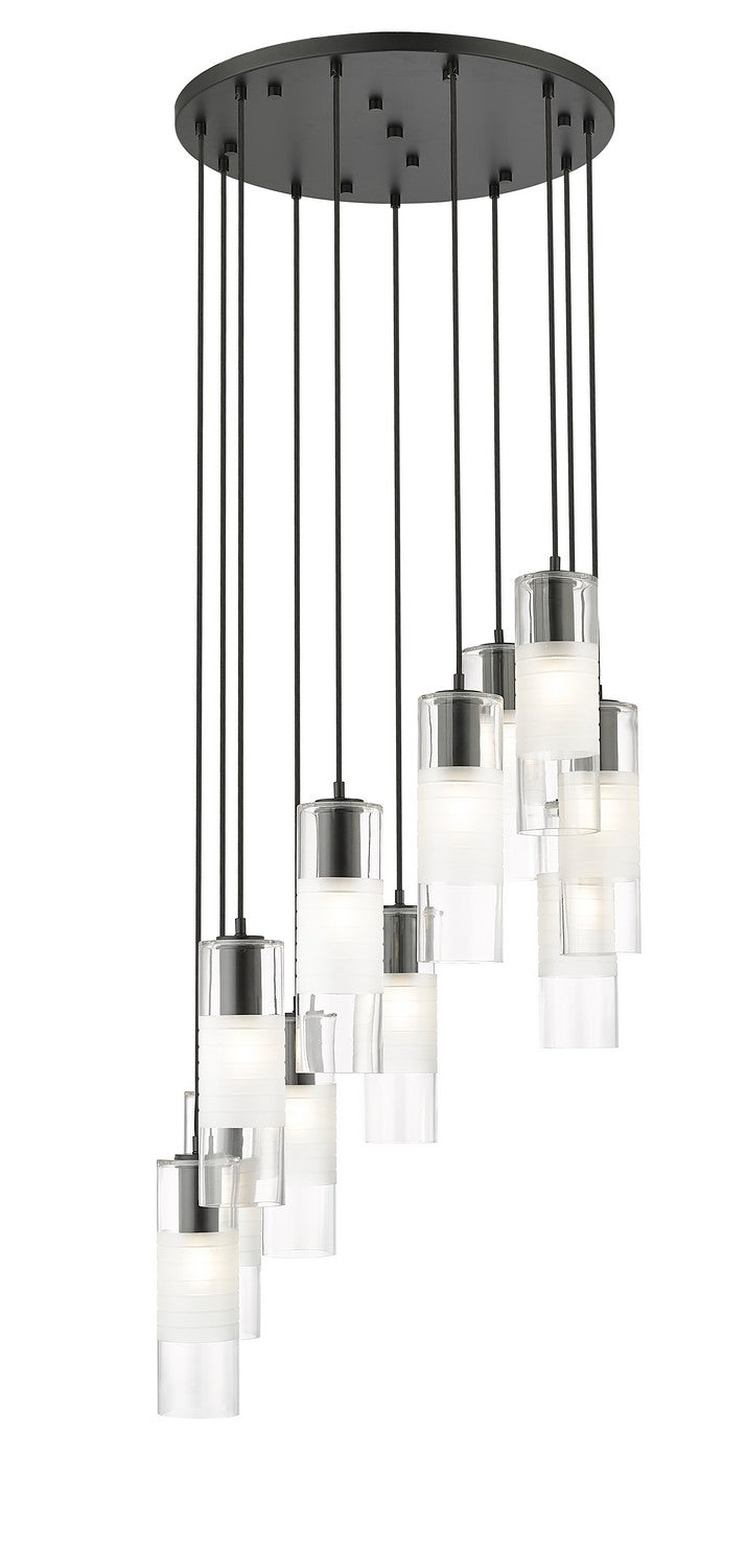 Z-Lite - 824P-11R-MB - 11 Light Chandelier - Alton - Matte Black